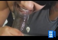black cheeks gagging on white dicks